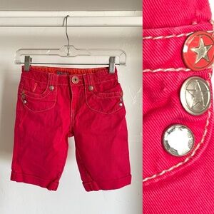 FADED GLORY Little Girls VINTAGE Y2K  Cropped Cotton JEANS Medium